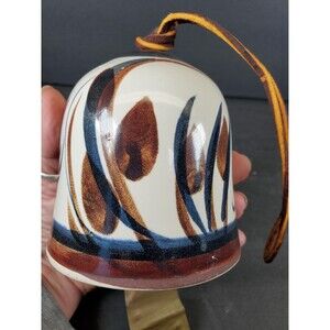 Vintage Pacific Stoneware Wind Chime – Ceramic Bell with Copper Tail